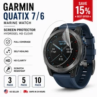 Garmin Quatix 7 6 Marine Watch Screen Protector Hydrogel HD Clear