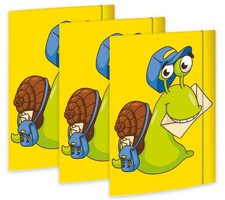 RNK 46330-3 Postal Folder Snail Post 240 x 330 mm Pack of 3 DIN A4 with Elastic