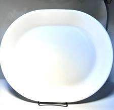 Vintage Corelle Oval Winter Frost White Serving Platter USA 12"