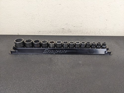 #ad #bo812 Snap on 3 8quot; Metric 14 Piece Impact Socket Set 6 points 214IMFMY USA $209.95
