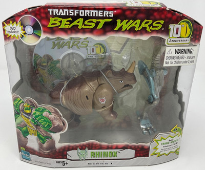 Transformers Beast Wars 10th Anniversary Rhinox 2006 MISB, DVD Hasbro