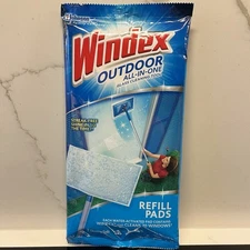 NEW Windex Outdoor Refill Pads for Cleaning Glass, Windows 1 package (2 count)