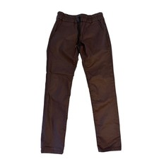 Pantalones de cuero Bevy Flog Shely ajustados para mujer 26 Y2K punk vanguardista cordón granate