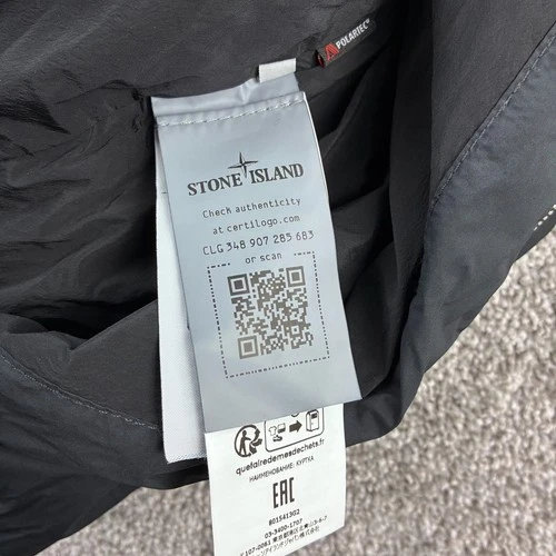 Stone Island Stellina Jacket Mens M Black Skin Touch Nylon-TC Polartec Alpha image 6