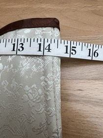 Womens Brown Cream Steampunk Brocade Lace Up Corset Bustier Top Size L