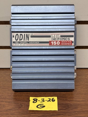 Old School Hifonics Odin Series VIII Blue Gray 2 channel 150w USA Car Audio Amp
