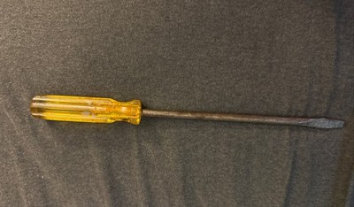 Vintage Irwin USA 400-10 Flat-Head Slotted Screwdriver 3/8  Tip