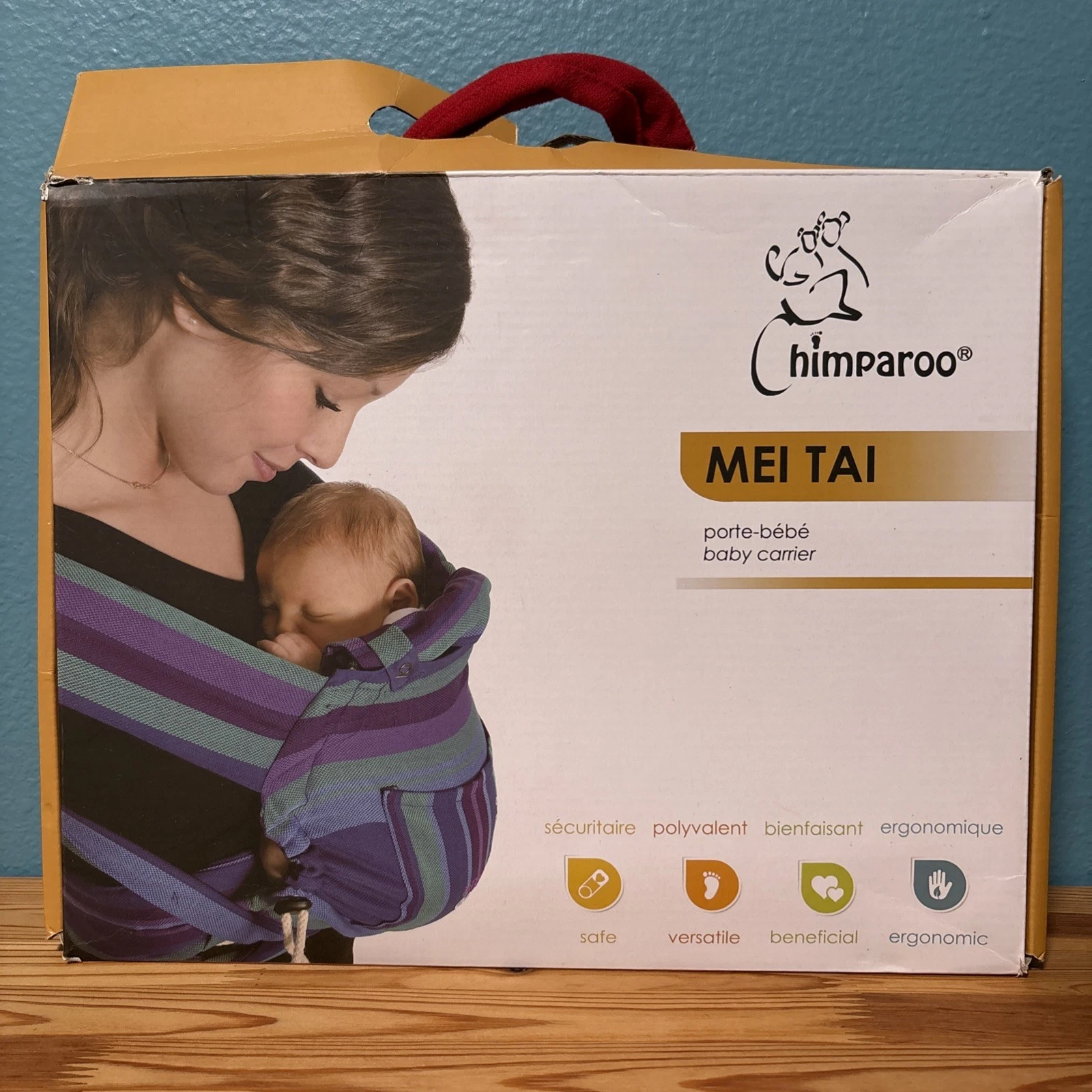 Chimparoo Mei Tai Baby Carrier Baby Wearing Red Organic Cotton Made In Canada
Opens in a new window