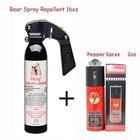 Feloiy 35Ft Bear Deterrent Repellent Spray 16oz W/ 1 Pack Free Peper Spray 1/2oz