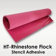 HT-Rhinestone Flock Stencil Adhesive 20" (Transfer Tape Sold Separately)