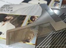 pettine per modellare Baffi e Barba Da Uomo  inox  professionale * parrucchiere