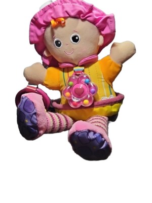 Lamaze My Friend Emily Sensory Development Toy Girl Plush Doll Rattle Clip On