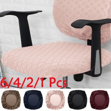4Pcs Round Slip Seat Cover Removable Bar Stool Cushion Protector Chair Cover
