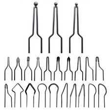 23PCS Pyrography Wire Tips Nibs Parts for 30-50W Adjustable Wood Burning Machine