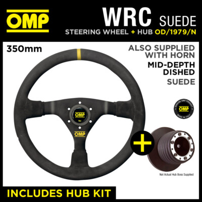 BMW E36 M3 EVO 3.2 92-98 OMP WRC 350mm MID-DEPTH STEERING WHEEL & HUB KIT COMBO