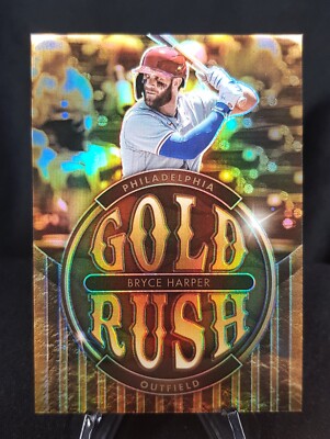 2022 Panini Contenders - Bryce Harper - Gold Rush - Philadelphia Phillies SSP