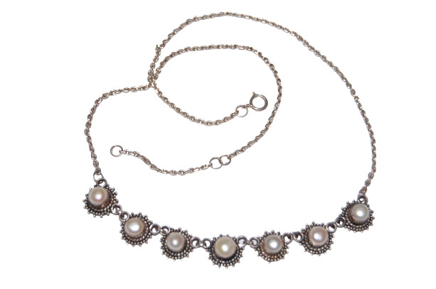 Sterling Silver Solid 925 Flower ⚪ Bezel Set Whit… - image 3