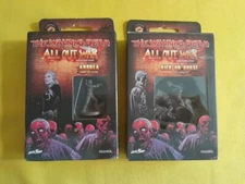 LOT OF 2 THE WALKING DEAD ALL OUT WAR GAME BOOSTERS ANDREA RICK ON HORSE - G11