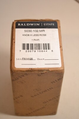 Baldwin Hardware 5030.102.MR Estate Classic Knob Indoor 1 Pair