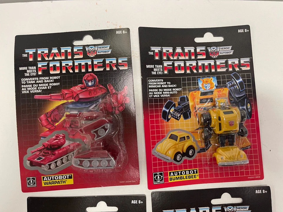 Hasbro Set of 4 Transformers G1 Mini Autobots Reissues with Bumblebee Figure New - Image 2 of 4