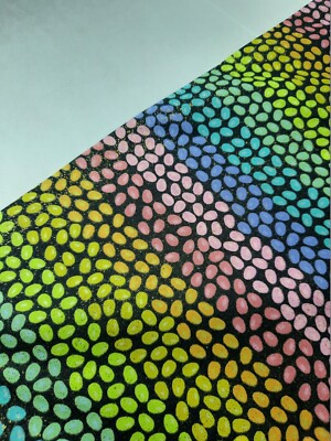 Ombre 100% Cotton Fabric Chocolate Eggs with Gold GLITTER BY THE HALF YARD