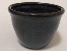 Jugtown Ware 1978 Pottery Tumbler Cup Mug Blue 3” Tall No Handle