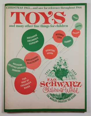 F.A.O. Schwartz Toys (1965) Christmas Catalog Excellent Condition FAST SHIPPING!