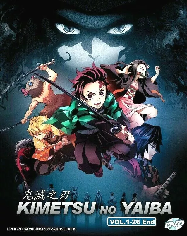 DVD Demon Slayer: Kimetsu no Yaiba TV Series 1-26 End + 2 MOVIES +Tracking  -2box