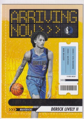 2023-24 NBA Panini Hoops No. 19 Dereck Lively II Rookie Arriving Now Bronze