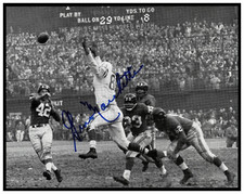 GINO MARCHETTI BALTIMORE COLTS AUTO SIGNED PHOTO 5 3/4 x 7 1/2  HOF 2x NFL CHAMP