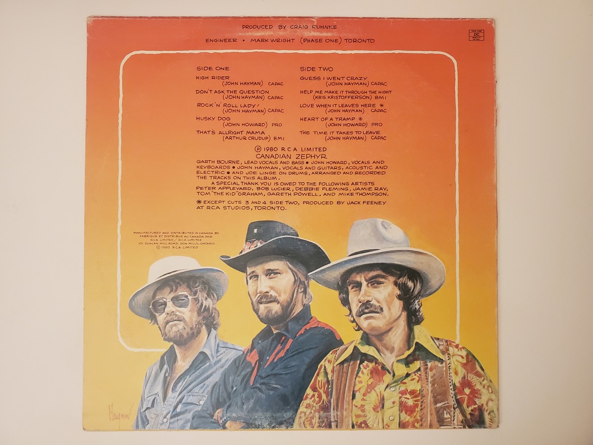 Canadian Zephyr - Zephyr (Vinyl Record LP) | eBay