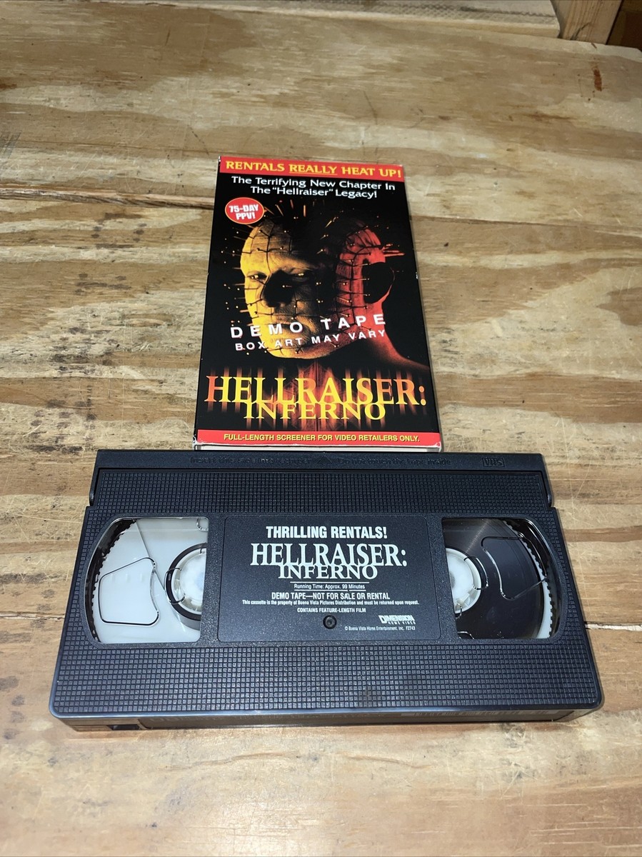 Hellraiser Inferno VHS DEMO TAPE Promo SCREENER Clive Barker