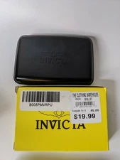 Invicta Men's Hard Plastic Black 7 Slot Credit Card Business Card Holder Wallet