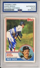1983 Topps Wade Boggs SIGNED Rookie RC Card PSA DNA COA Autographed HOF Red Sox