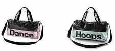 NWT Justice Girls Flip Sequin Sequins Duffel Sport Duffle Bag Dance Hoops Sports