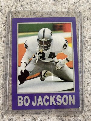 rare bo jackson cards RARE Bo Jackson Raiders Card