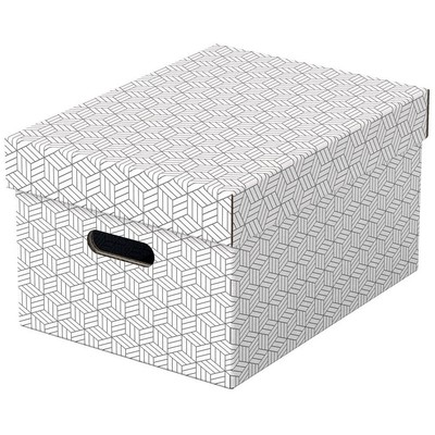 3 mittelgroße Aufbewahrungsboxen in weiß HOME von Esselte