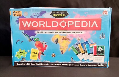 New Puzzle WorldOpedia 2 Games In One. By Mad Rat. Ages 6-12. 2 - 4 Players