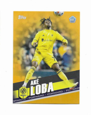 2022 Topps MLS Gold #154 Ake Loba 3/50 Nashville SC