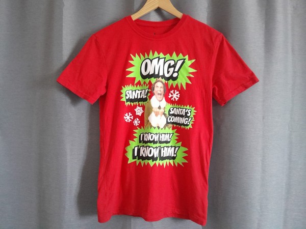 Elf Ladies Red T-Shirt Size XXS Will Ferrell Christmas Movie Licensed T-shirt