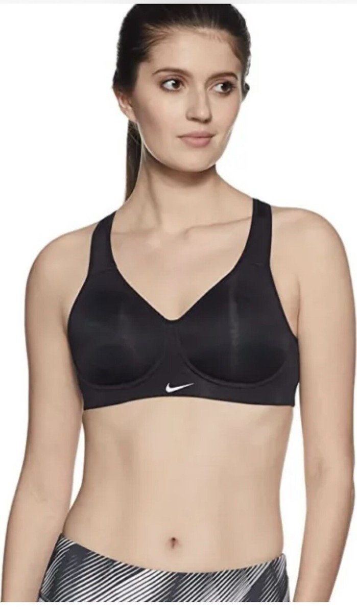 Nike Women's Training Pro Rival Sports Non Wire Bra, Black, 34C