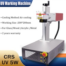 5W UV Laser Marking Engraver Machine Engraver Air Cooling For Wood Glass Metal