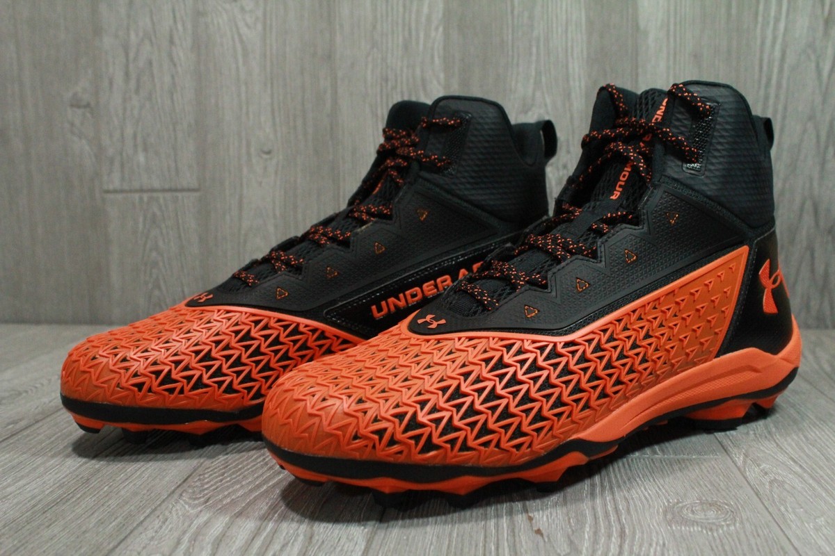 New UNDER ARMOUR HAMMER MC FOOTBALL CLEATS, US MENS 12 3021193-800, BLACK ORANGE Amazon.com | Under Armour Men main image 4