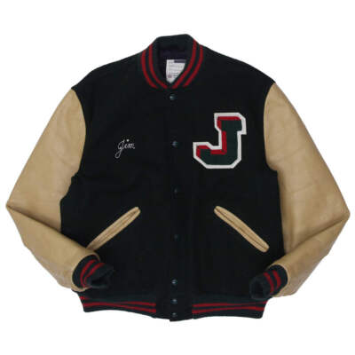 Vintage DeLong Letterman Varsity Jacket Size 42