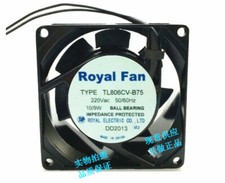 Royal Fan TL806CV-B75 8038 220V 10/9W high temperature resistant cooling fan 