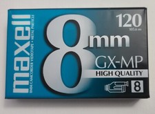 Maxell 8mm Gx-mp High Quality 120 Camcorder Video Cassette Tapes - 281010