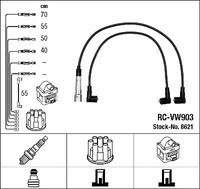 NGK 8621 ZÜNdleitungssatz FÜR Skoda VW
