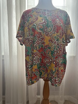Rafaella Weekend 3X NWT Spicy Orange Top