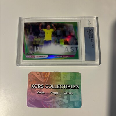 Brasilien THIAGO SILVA 1/1 ONE OF ONE 2022 LEAF VIVIC IMAGERY PRE PRODUCTION PROOF