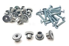 DOSKOCIL Original Dog Kennel Replacement Metal Nuts Bolts 1-1/4" 20 MED PAK